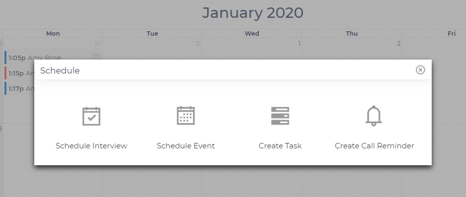 Calendar scheduler